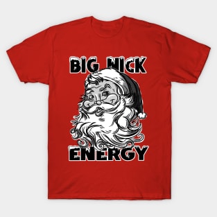 Big Nick Energy Retro Santa T-Shirt